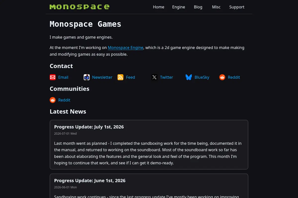 Monospace Games