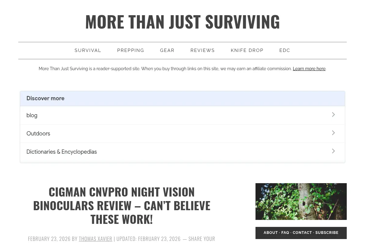 More Than Just Surviving