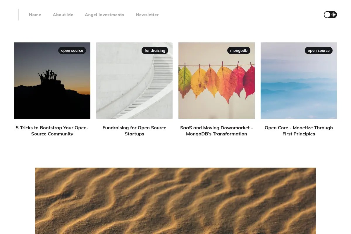 Mo's Blog About Open Source, SaaS, Startups
