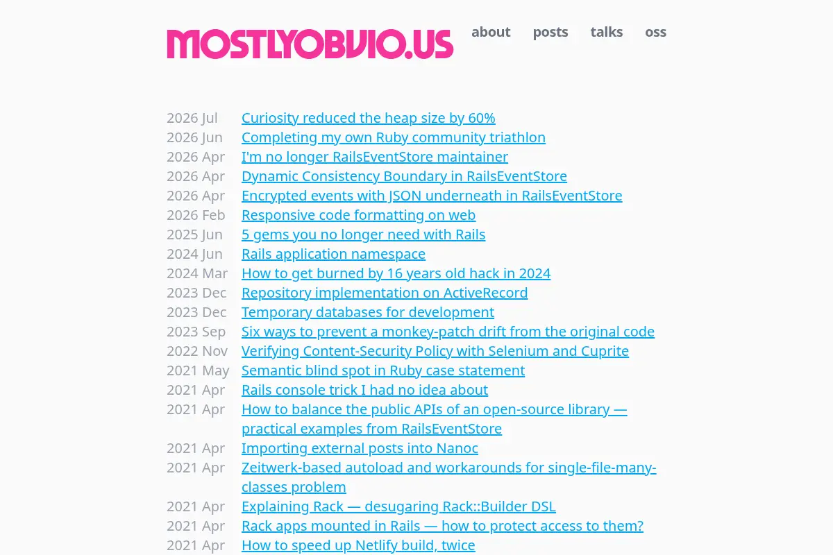 mostlyobvio.us