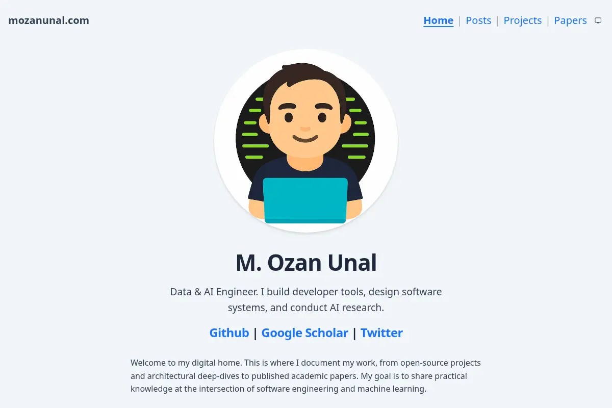 M. Ozan Unal's Website