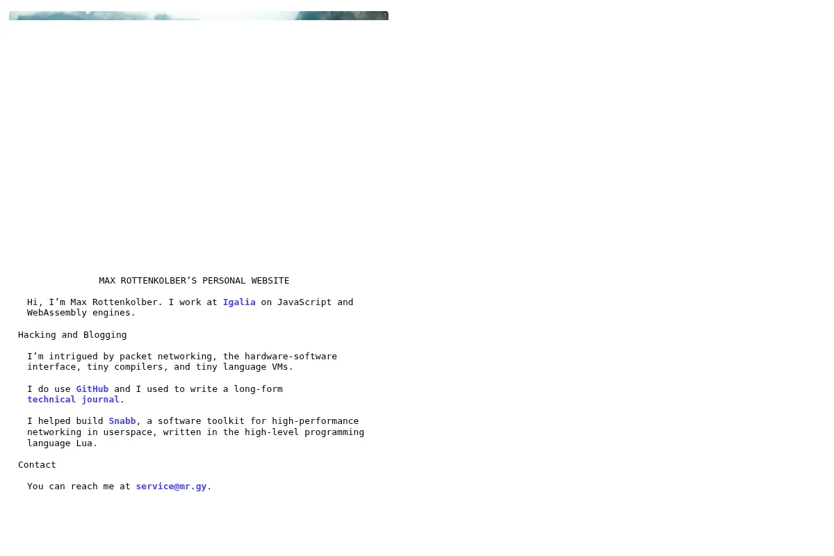 Max Rottenkolber's personal website