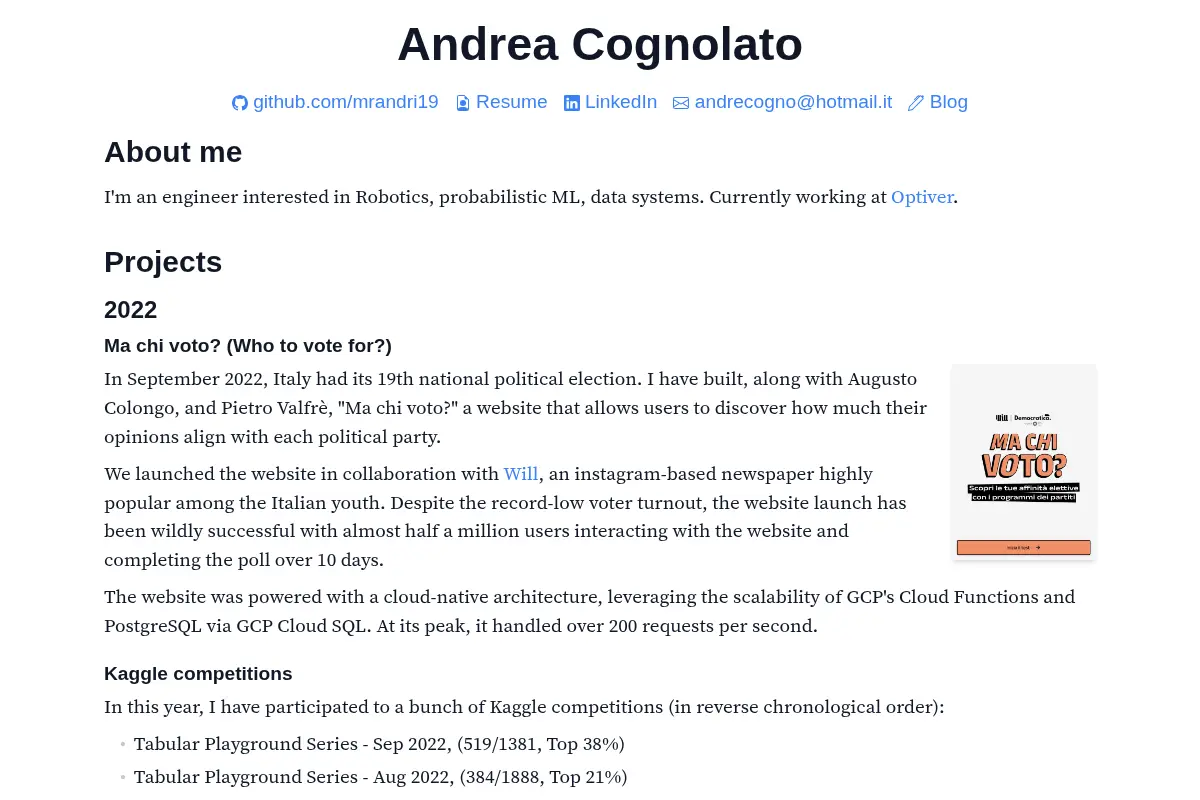 Andrea's site