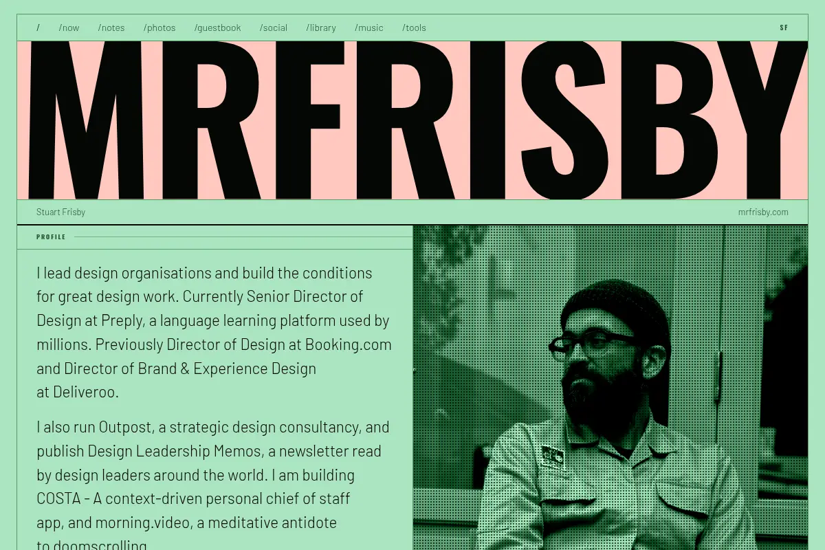 MRFRISBY — Design Leadership