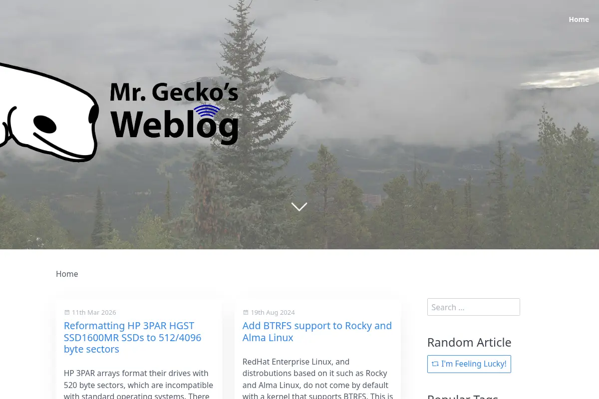Mr. Gecko WeBlog