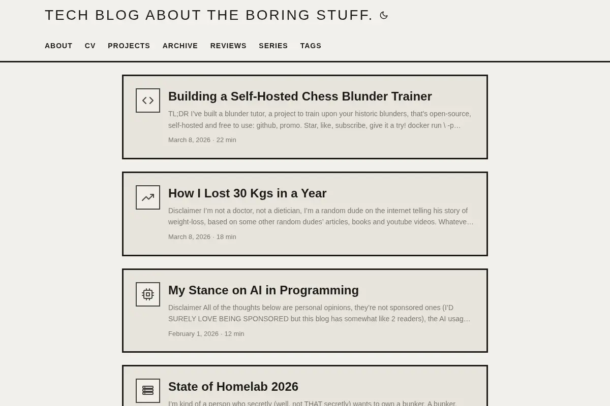 Tech blog about the boring stuff.