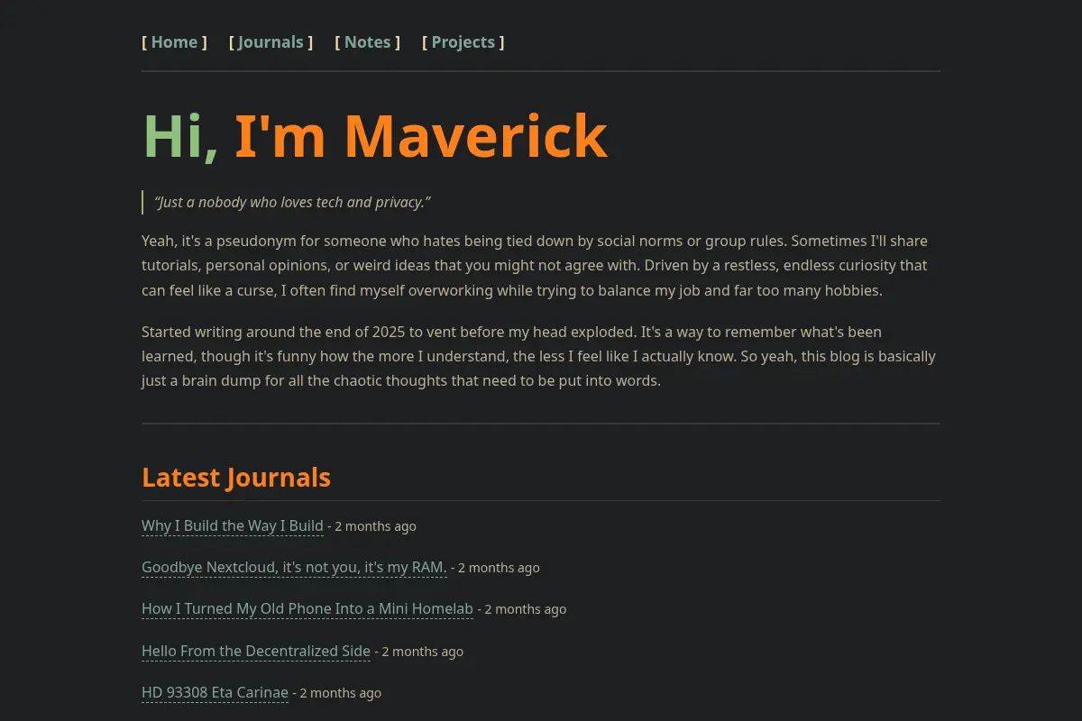 Maverick Journals