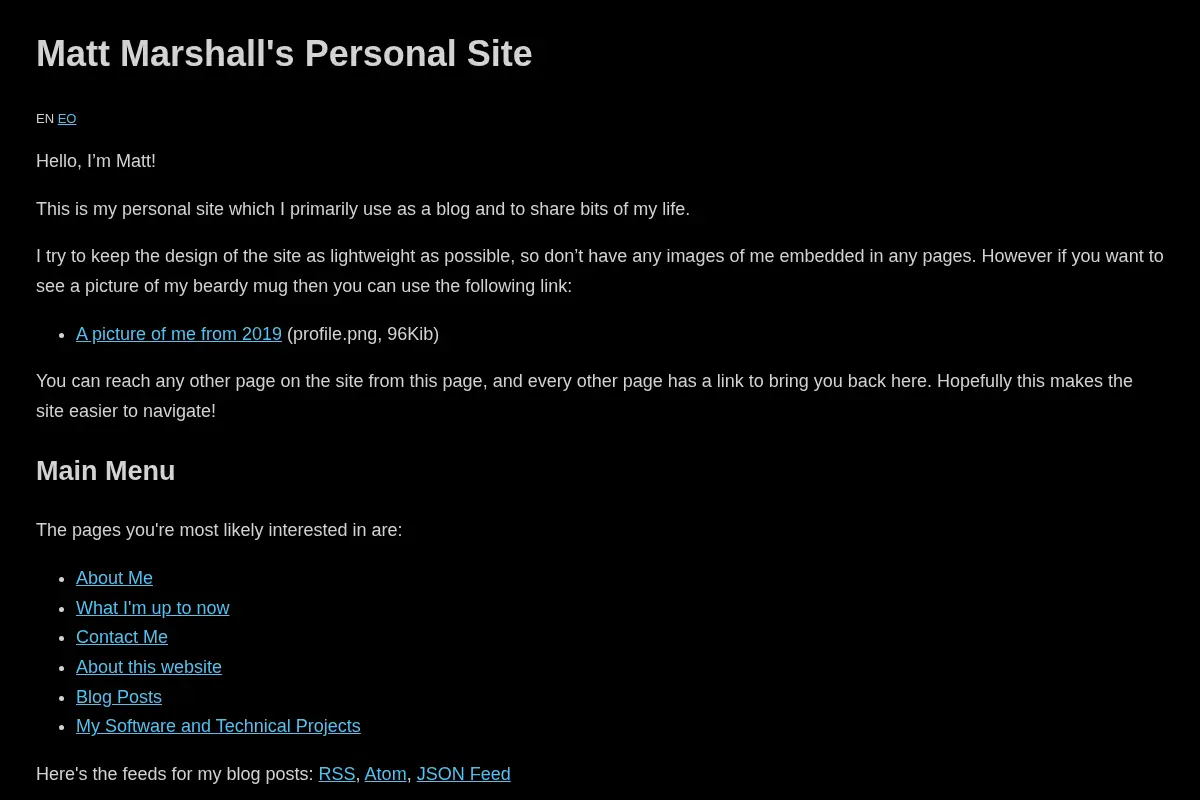 Matt Marshall's Personal Site