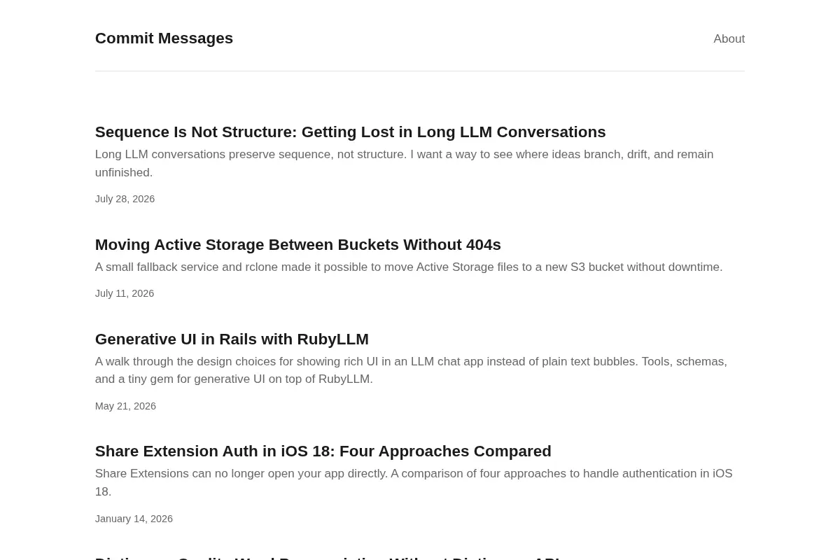 Commit Messages