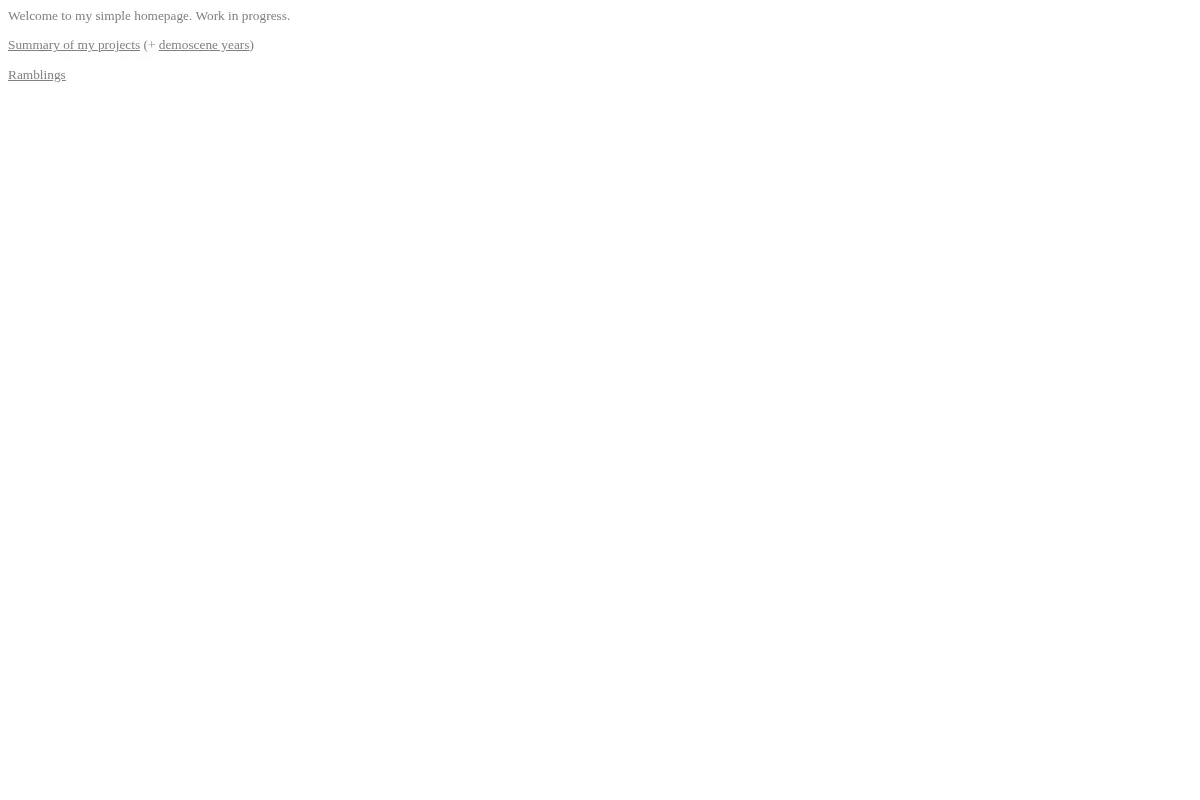 Homepage of Maciej Sinilo