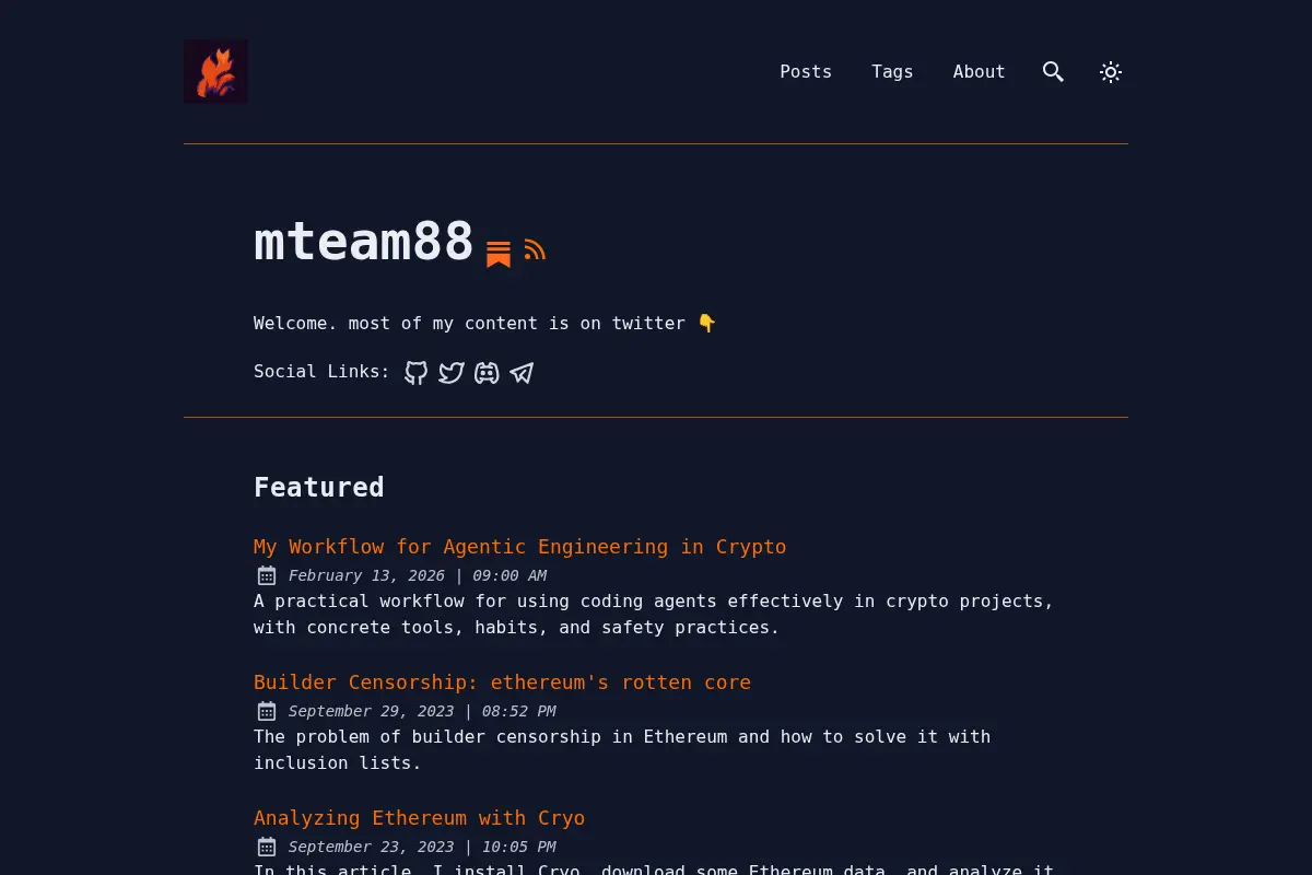 mteam's Writings