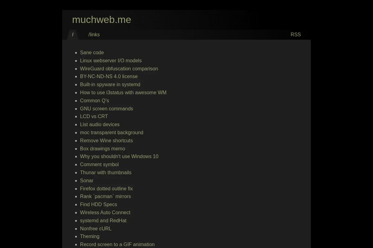 muchweb's home page