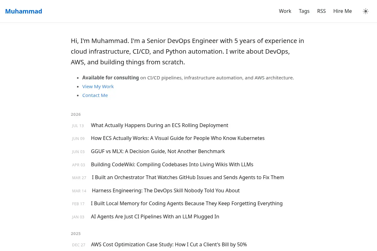 Muhammad's Personal Blog