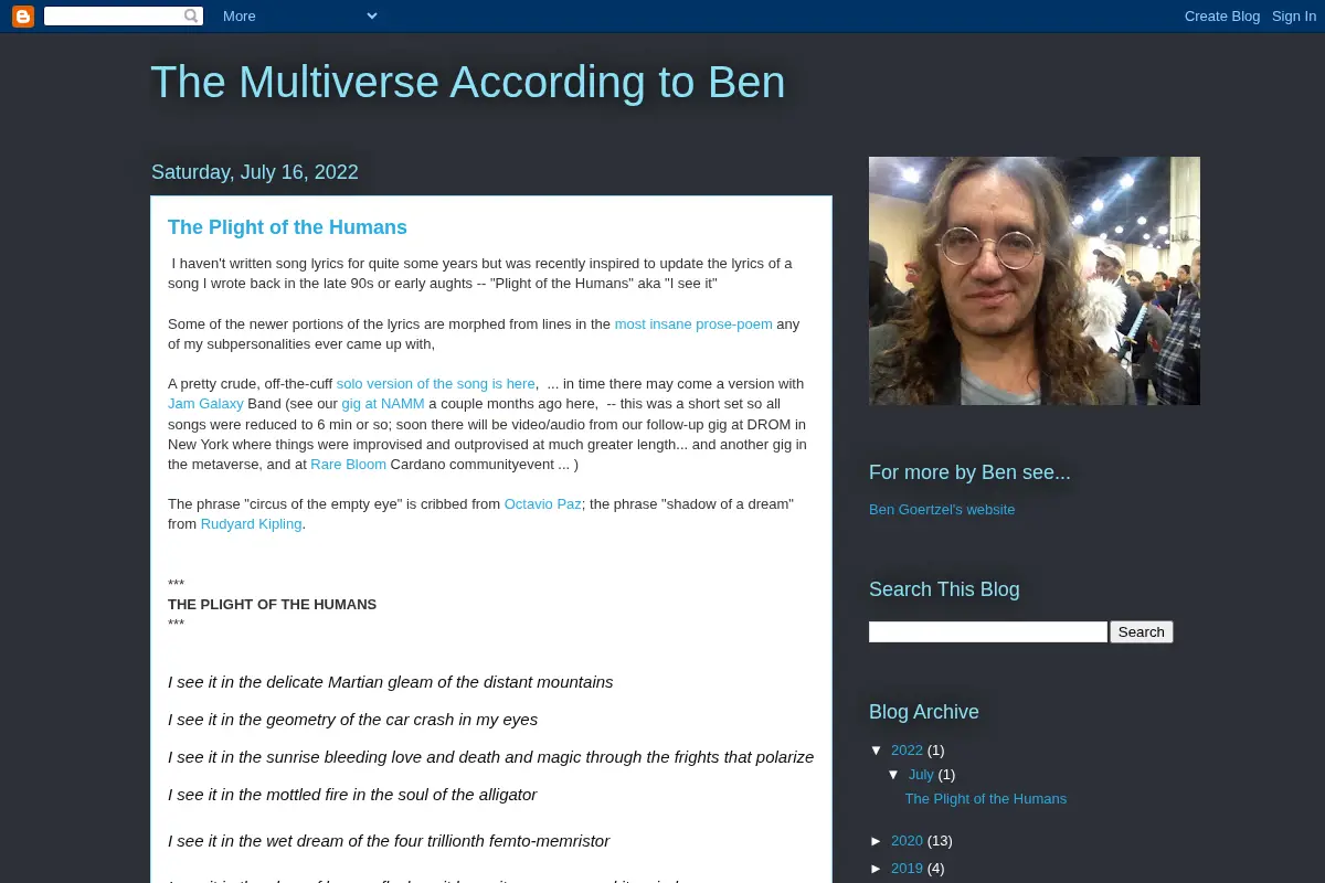 The Multiverse According to Ben