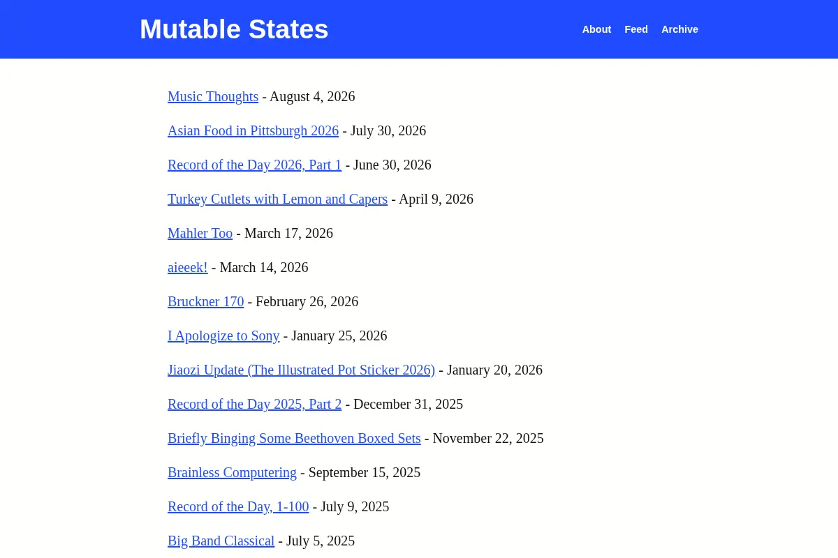 Mutable States