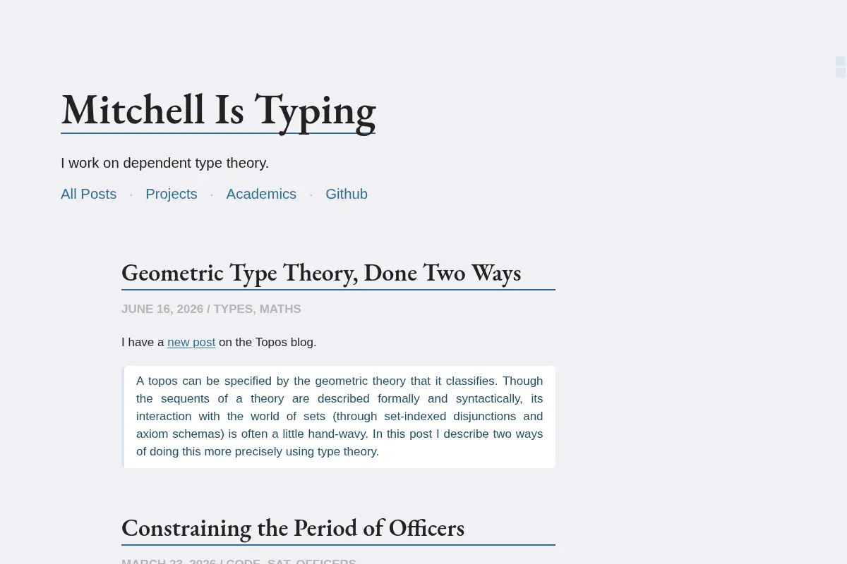 Mitchell Is Typing