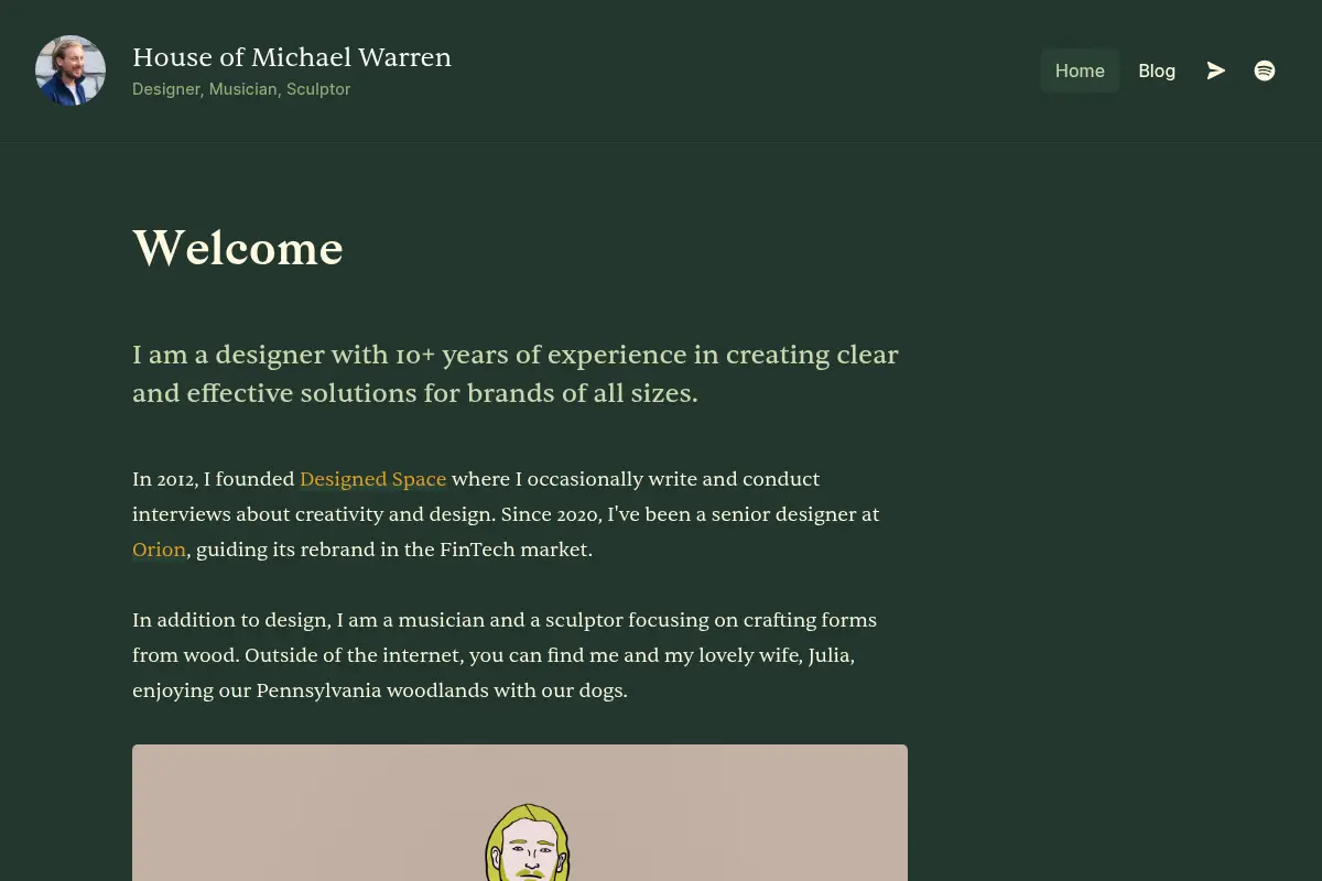 Michael Warren: Designer, Musician, Sculptor