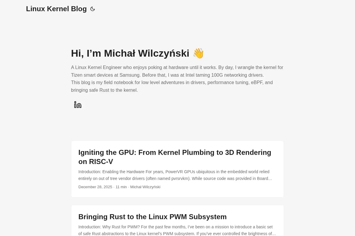 Linux Kernel Blog