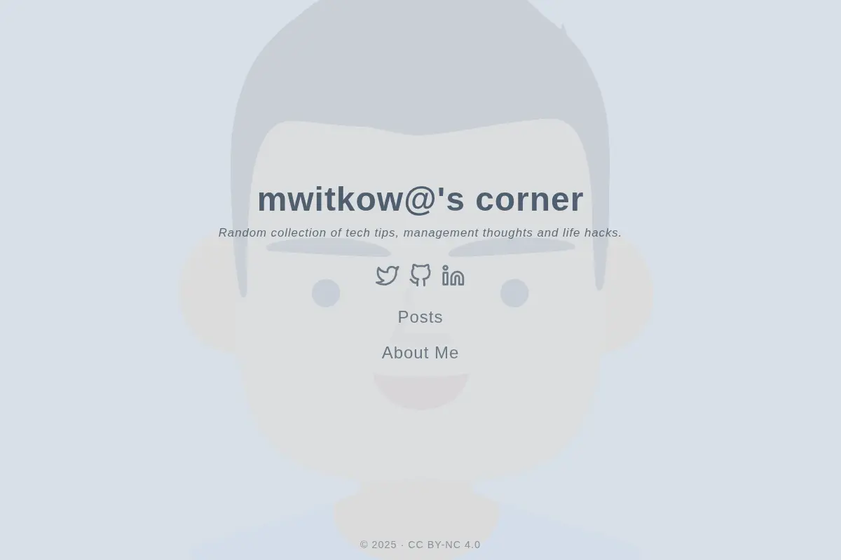 mwitkow@'s corner