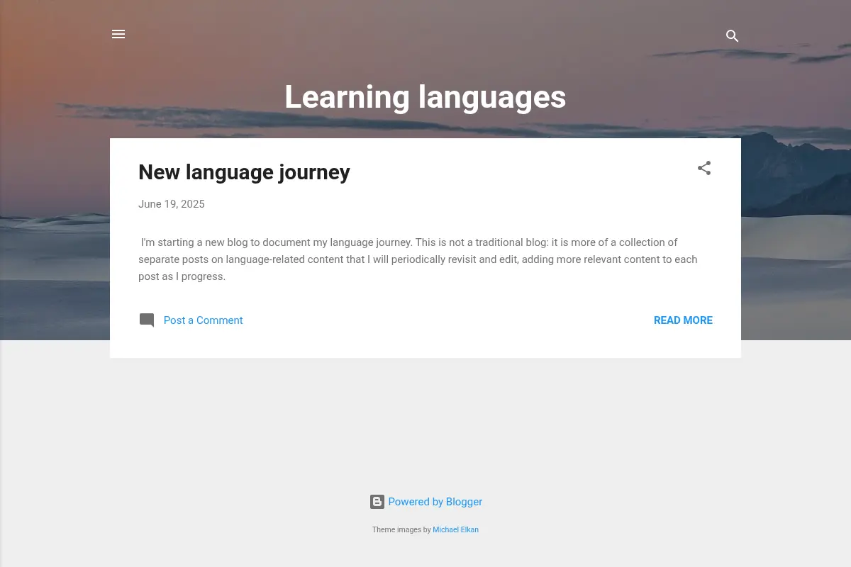 Learning languages