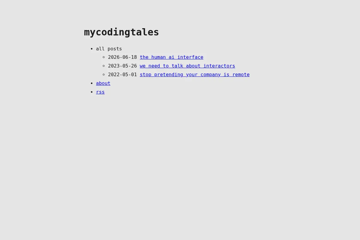 mycodingtales