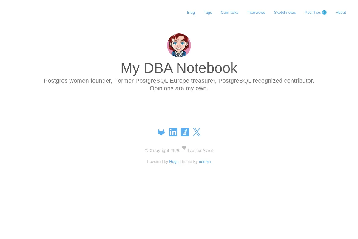 My DBA Notebook