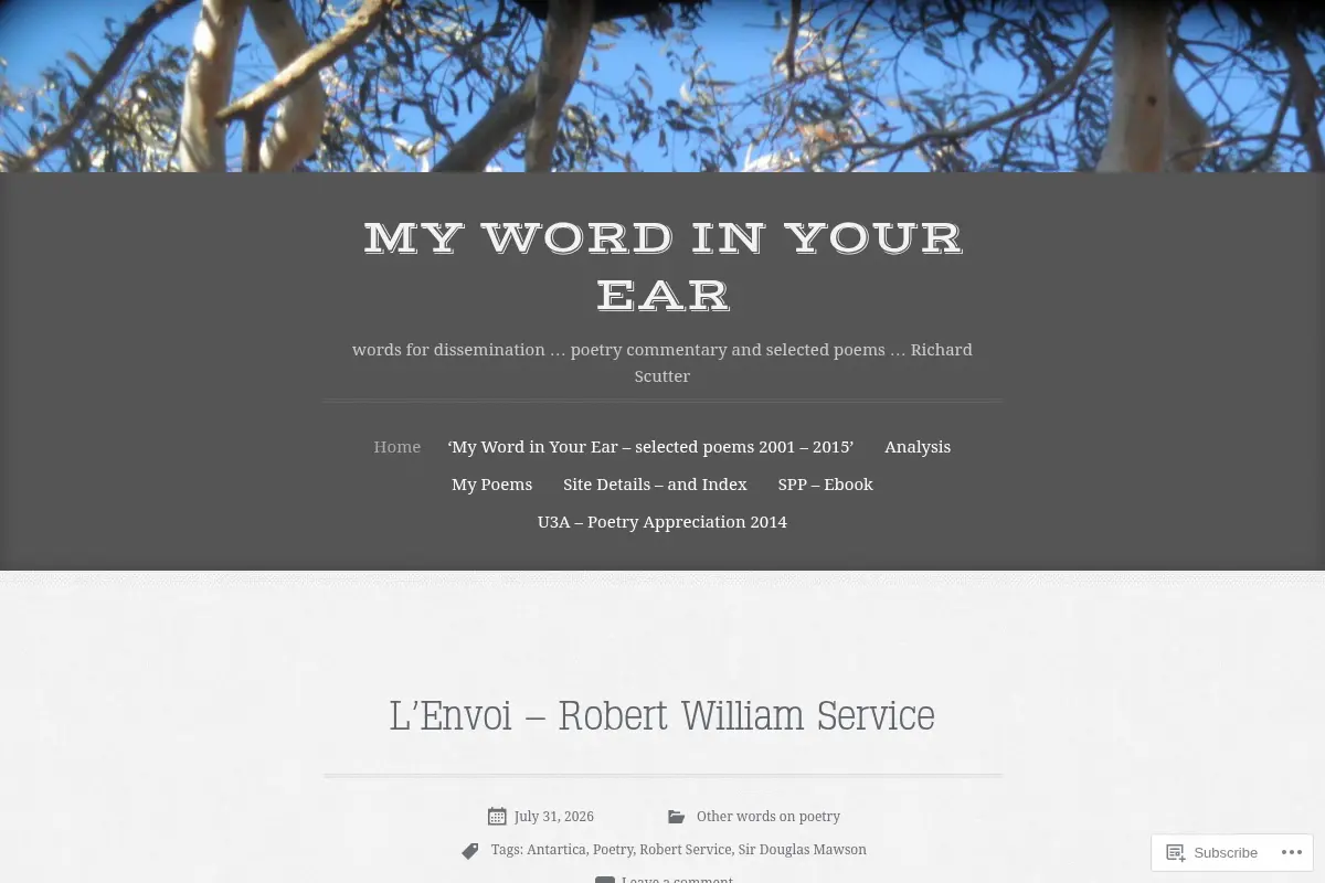 my word in your ear