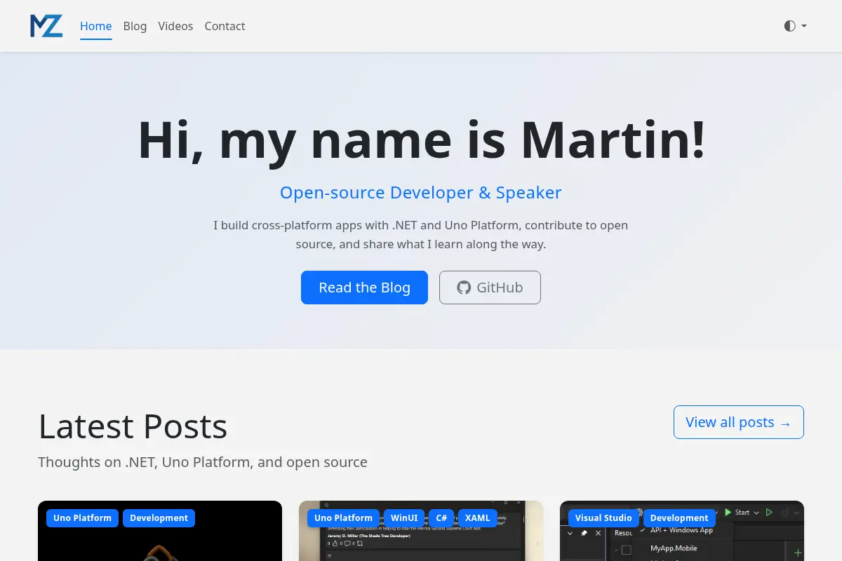 Martin Zikmund — Open-source Developer, Speaker