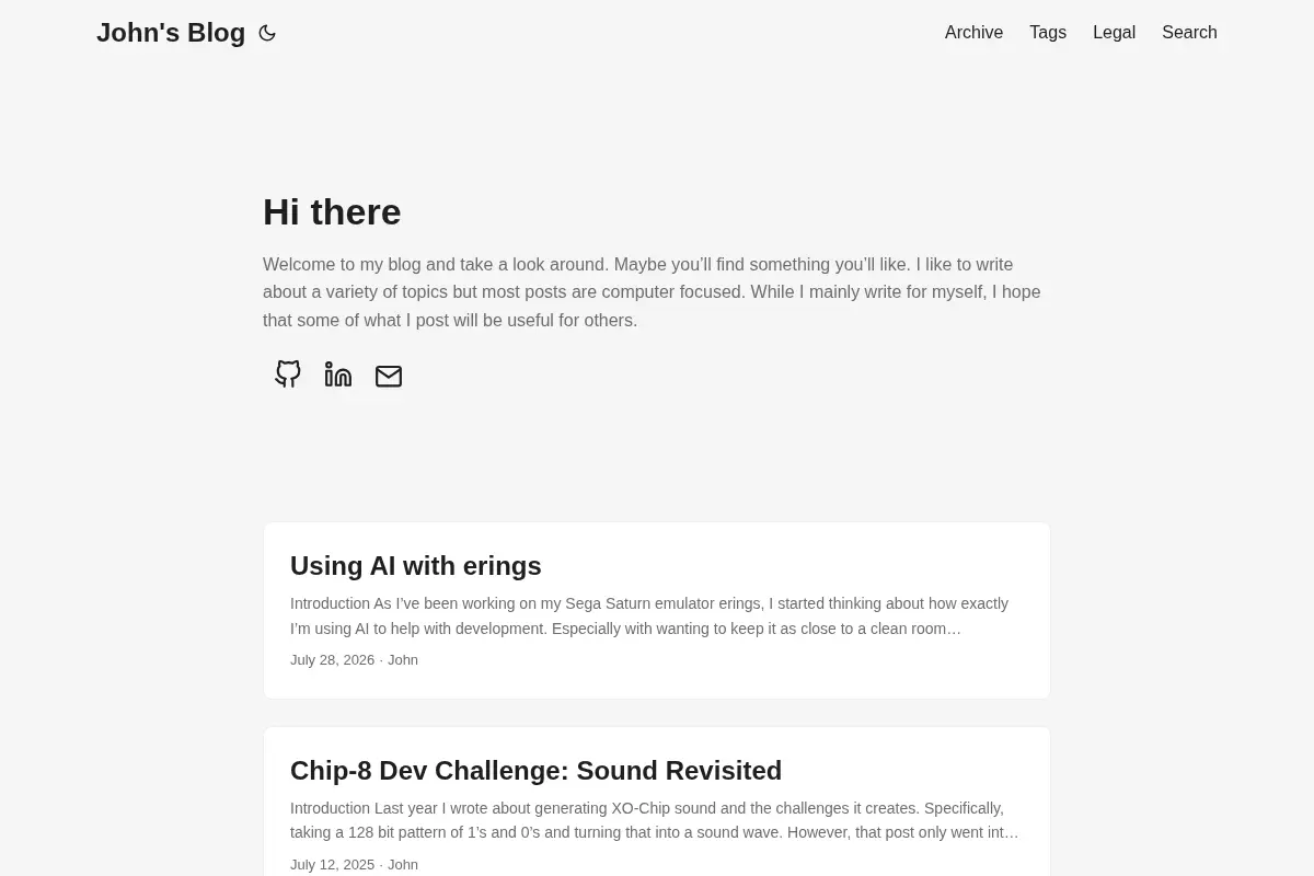 John's Blog