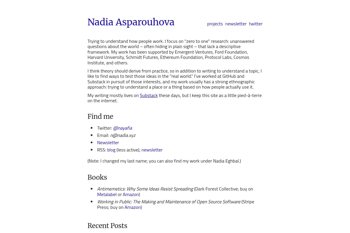 Nadia Asparouhova