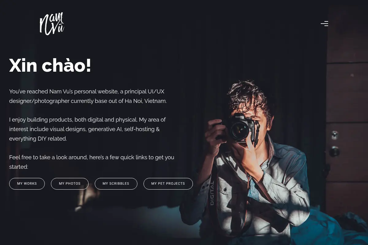 Nam Vu Personal Site