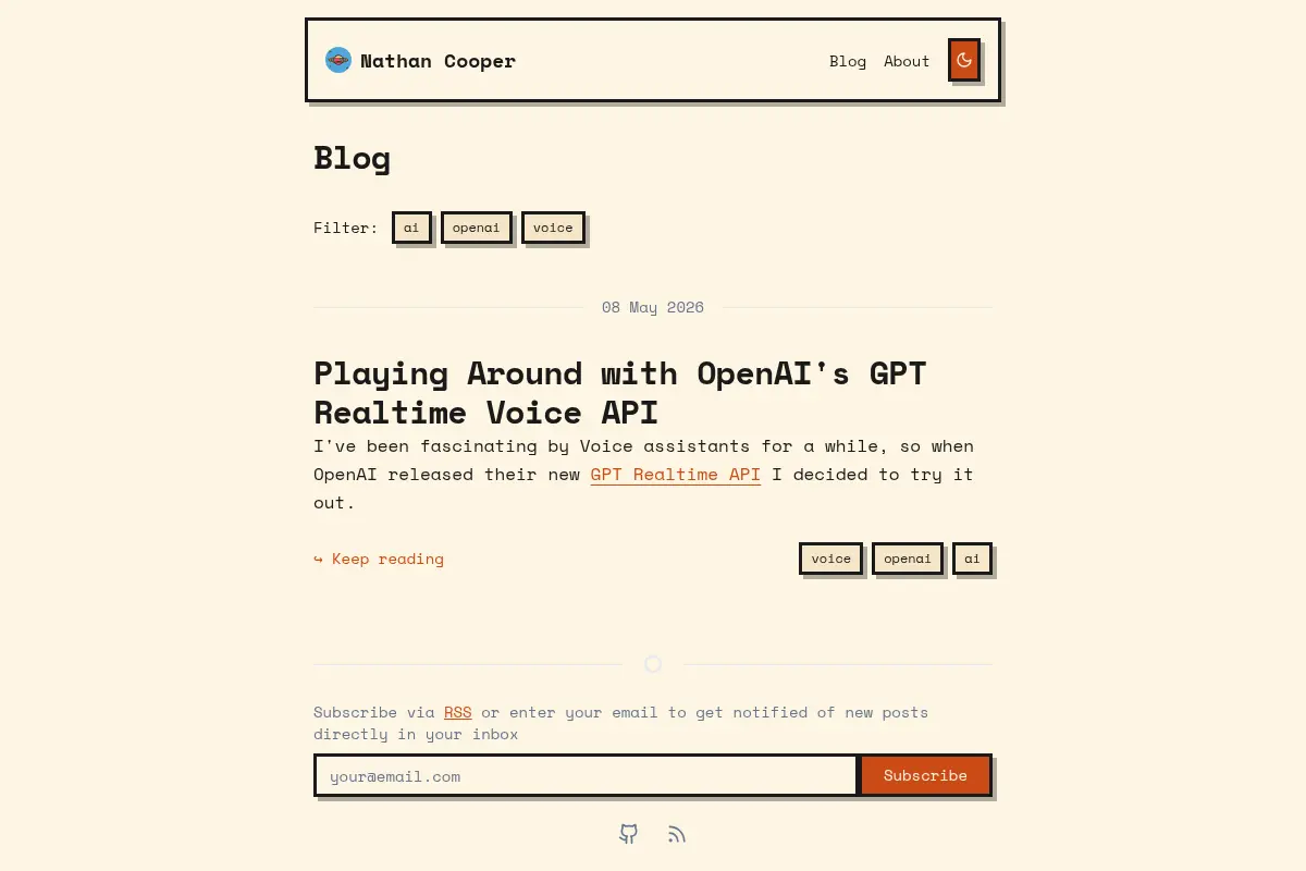 Nathan Cooper's Blog