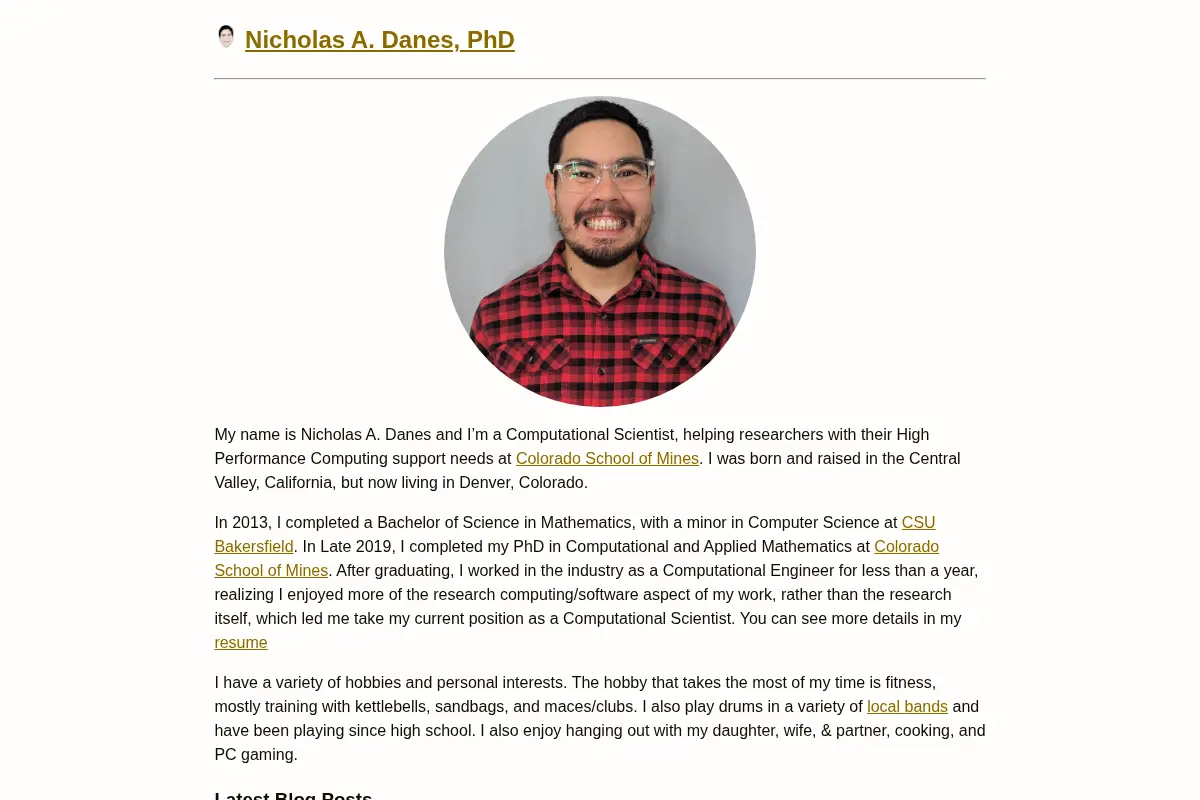 Nicholas A. Danes, PhD