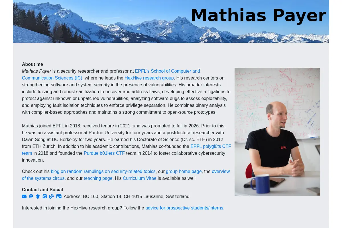Mathias Payer