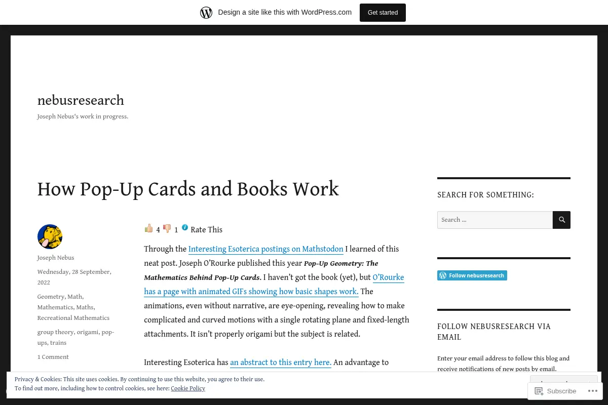 nebusresearch – Joseph Nebus's work in progress.