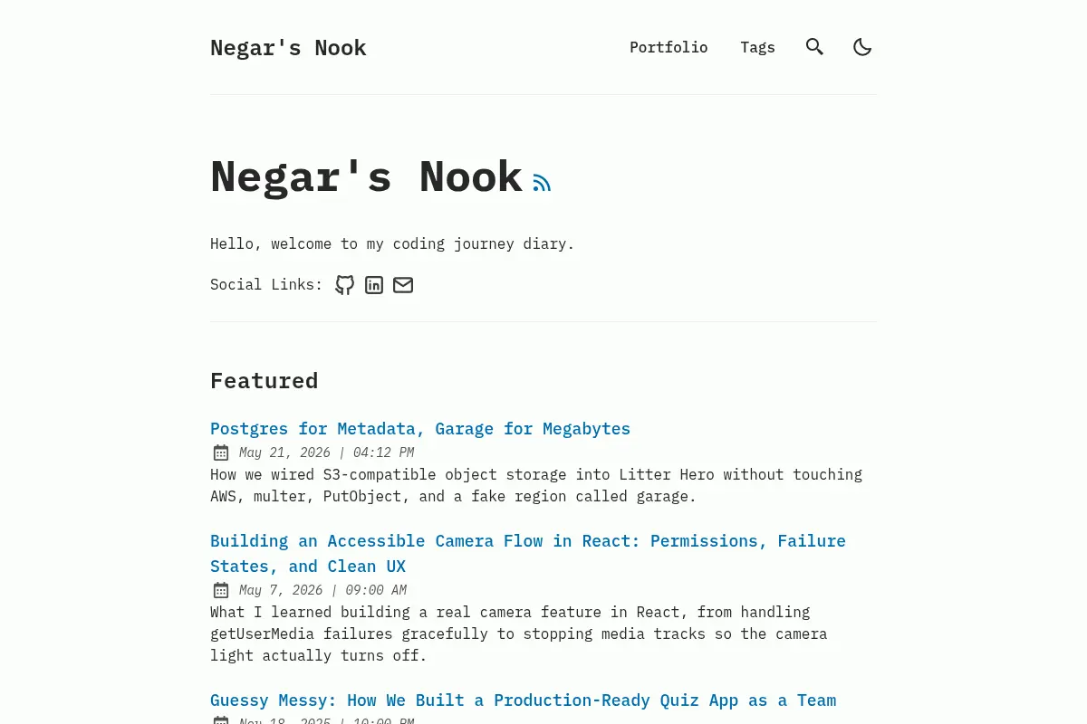 Negar's Nook