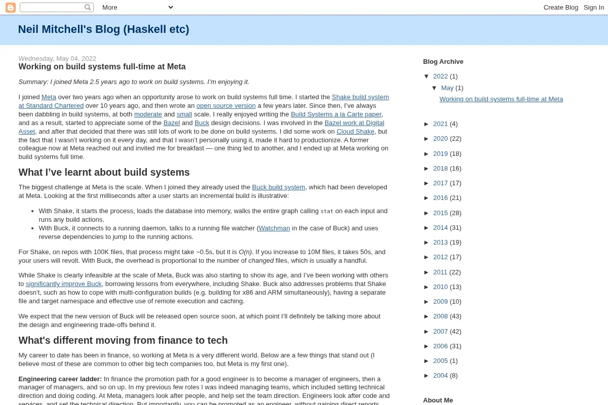 Neil Mitchell's Blog (Haskell etc)