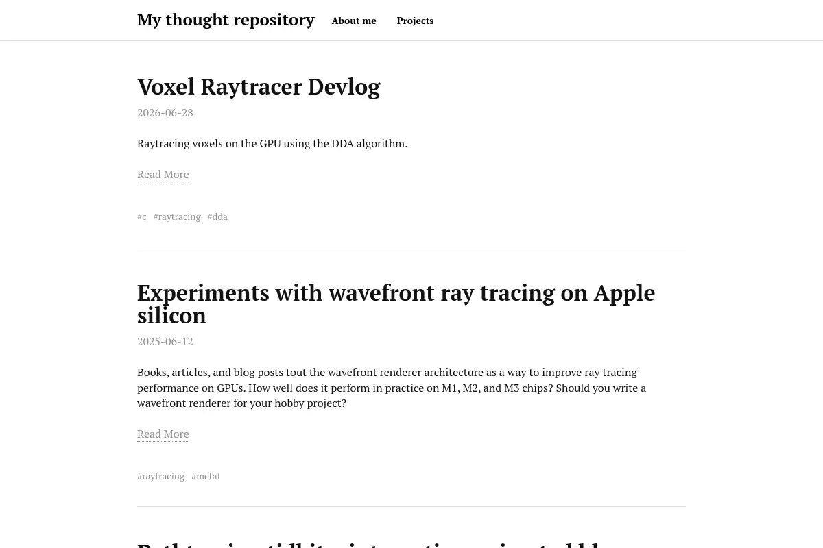 My thought repository