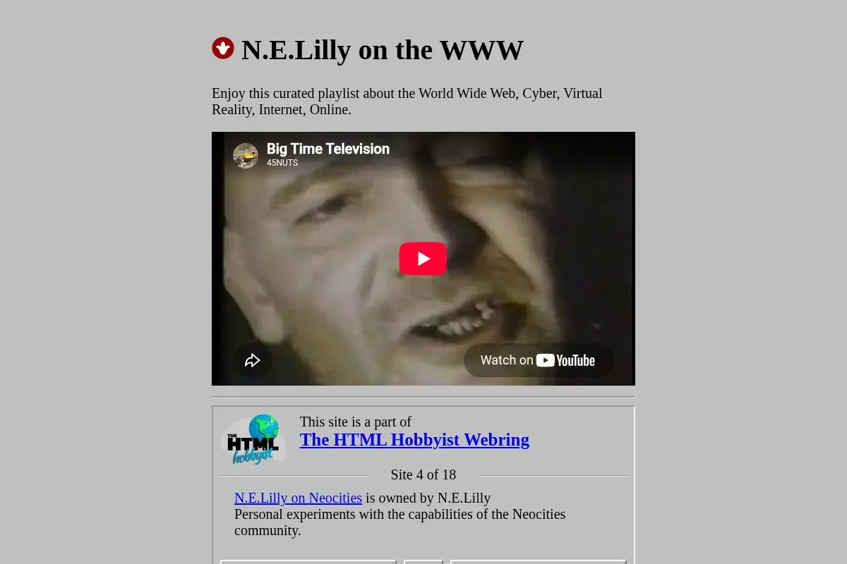 The web site of nelilly