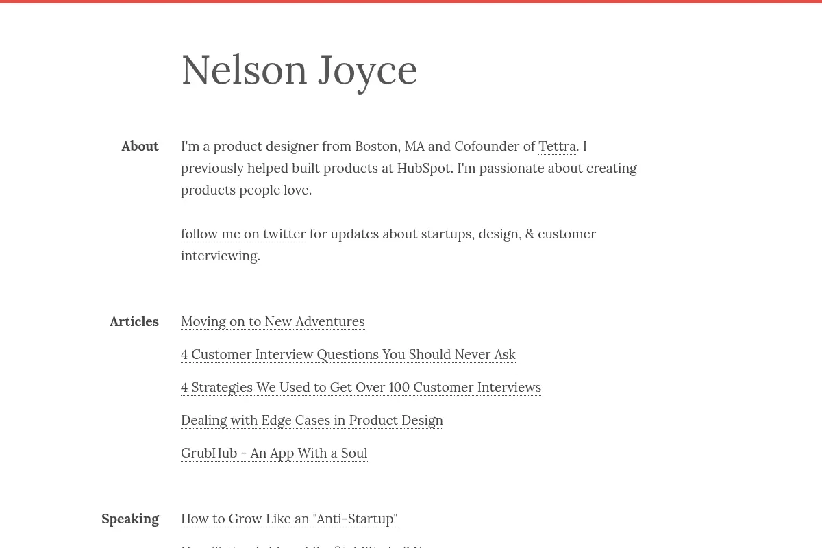 Nelson Joyce - Product Designer