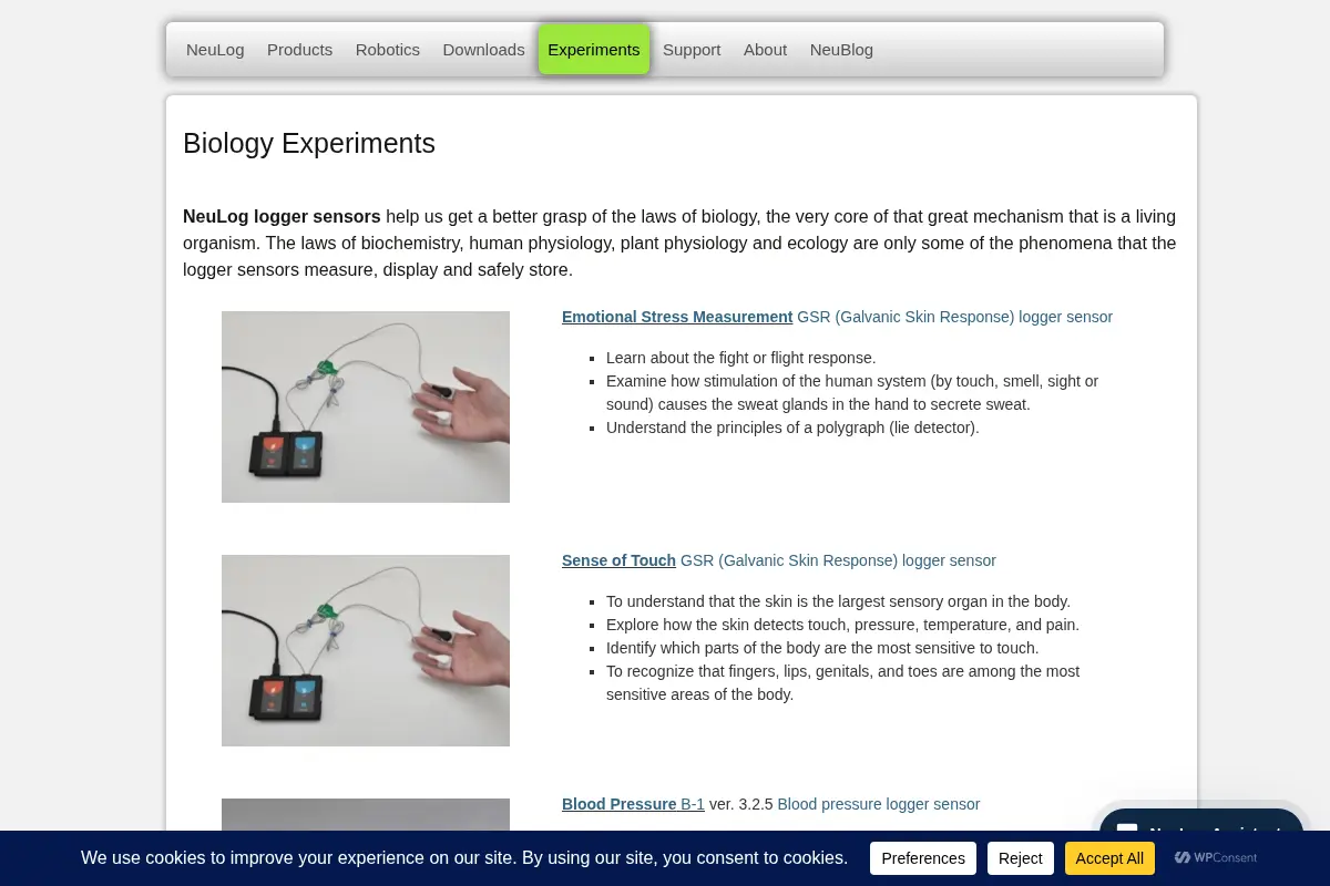 Biology Experiments | NeuLog Sensors