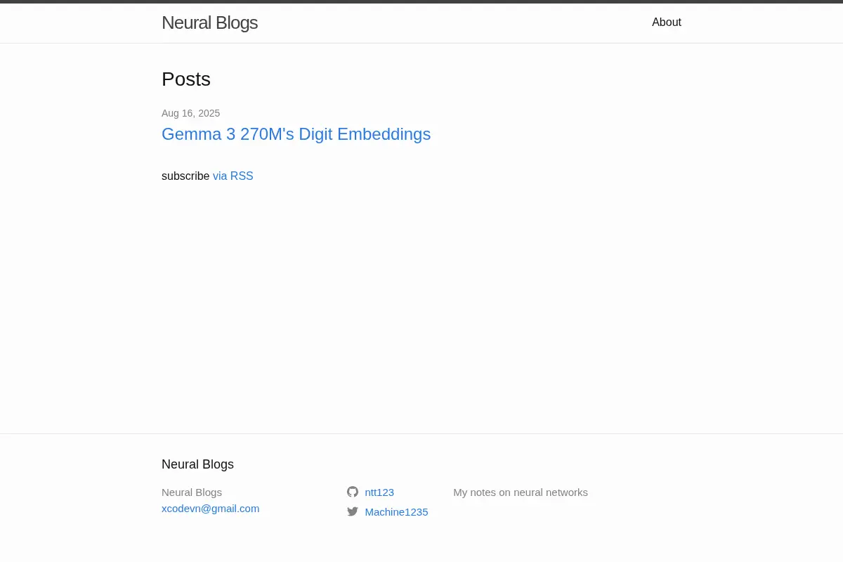 Neural Blogs