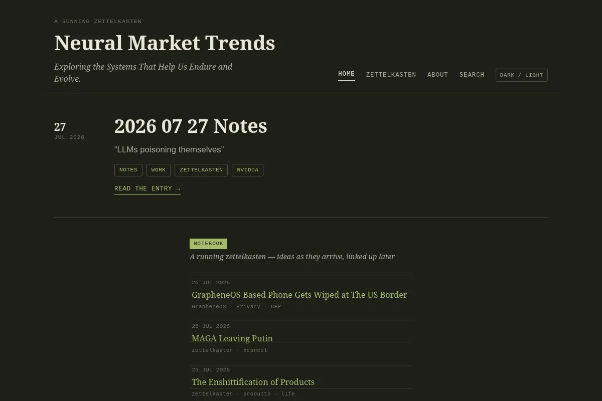 Neural Market Trends