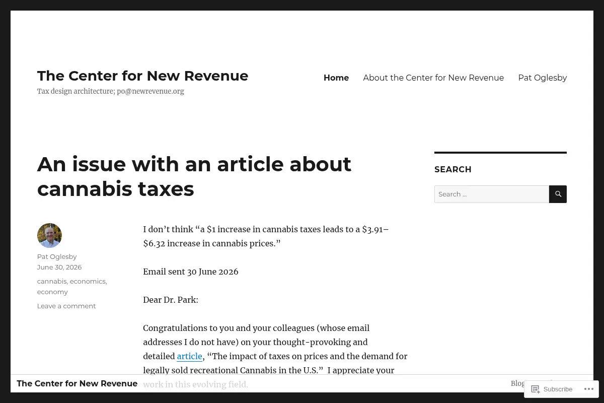 The Center for New Revenue