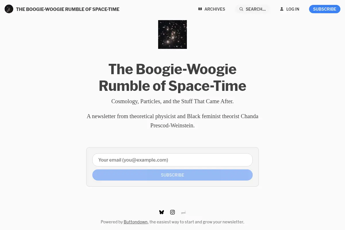 The Boogie-Woogie Rumble of Space-Time