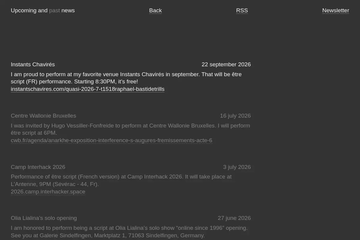 Raphaël Bastide News