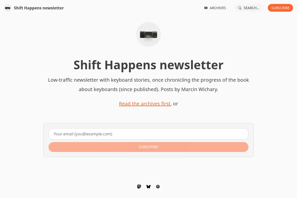 Shift Happens newsletter