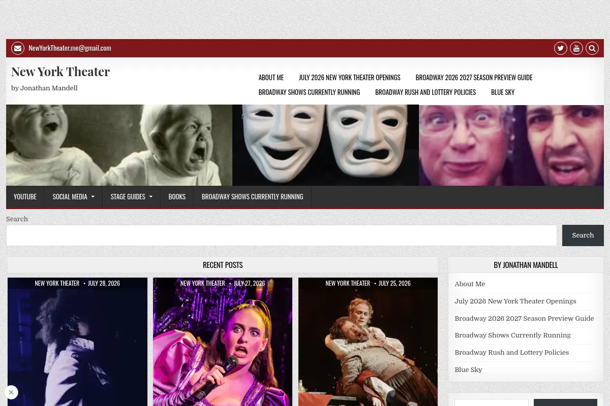 New York Theater – by Jonathan Mandell