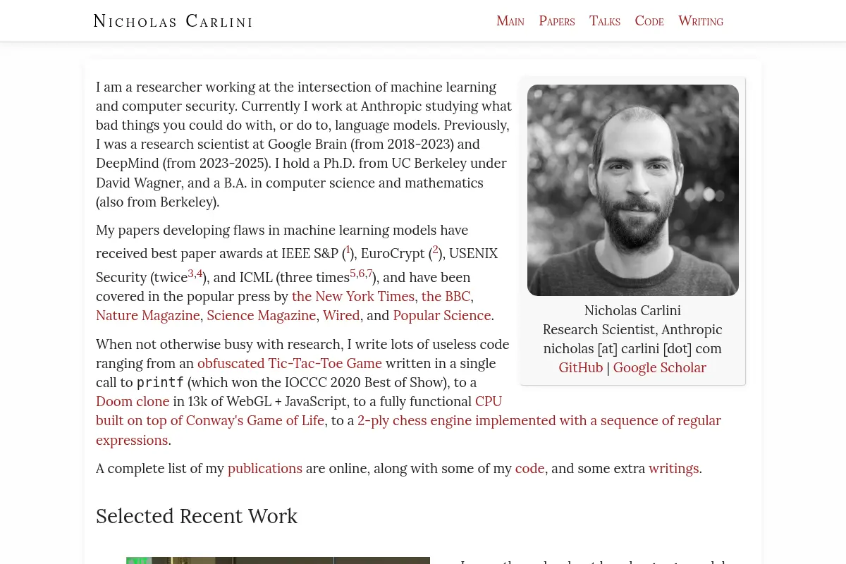 Nicholas Carlini