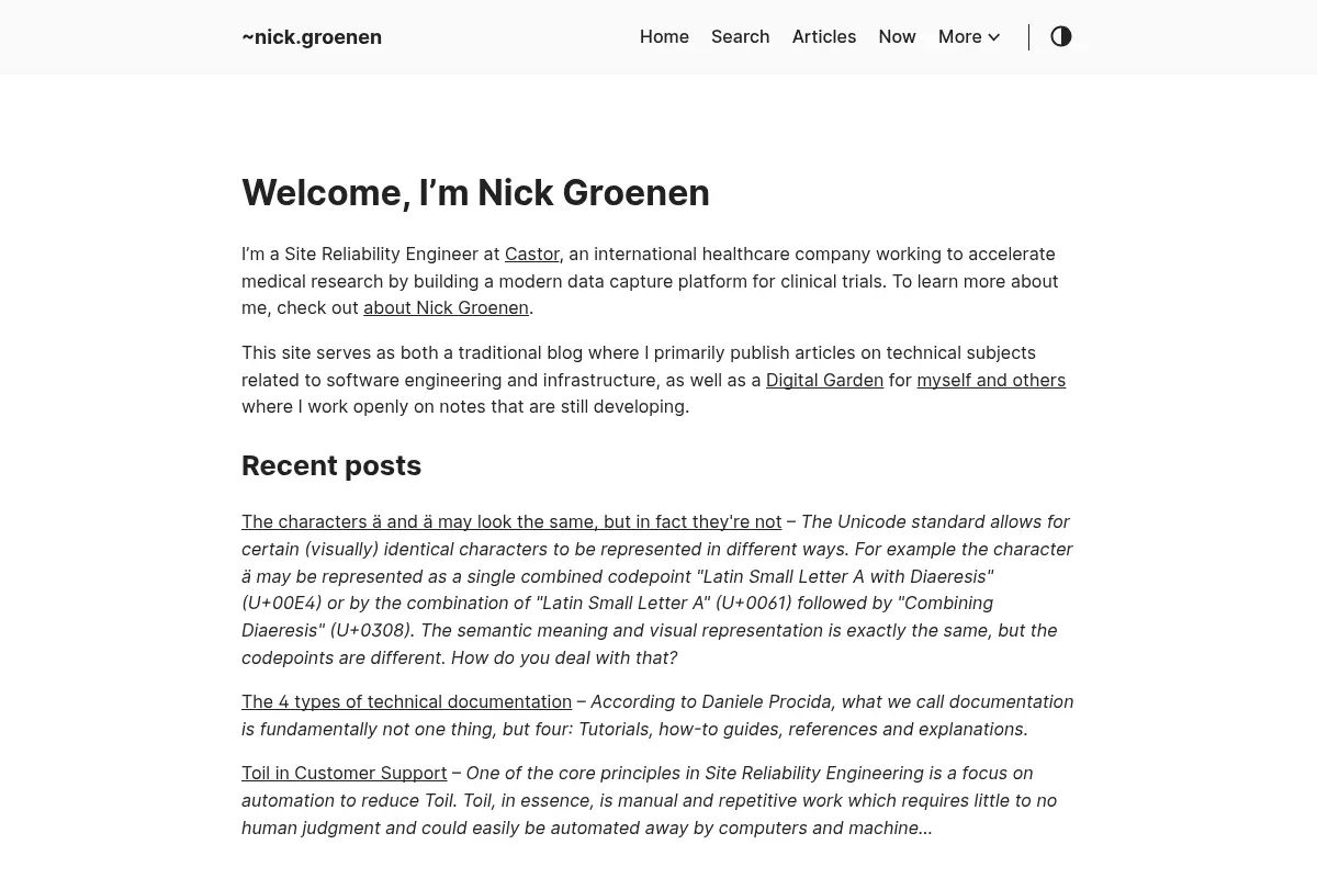 Nick's Blog and Digital Garden